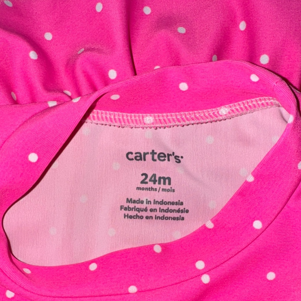 Carter's Pink Flamingo Rashguard Set - Picture 3 of 4